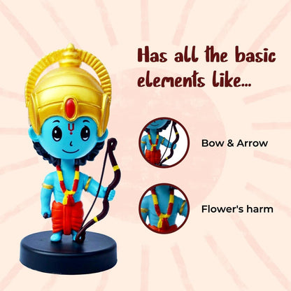 Mini Ganesh Statue Sculpture for Car Dashboard Home Temple Deco Indian Hindu God Décor Cute Ganesha Idol Figurine