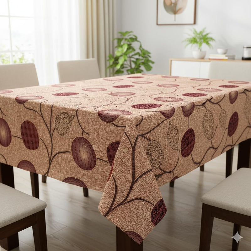Water Proof 4&6 Seater dinnging Table Cover/PVC Dining Table Protector – Waterproof, dustproof & Table Cover for 6 Seater | PVC Table Sheet Size 54x78 inches (Alfabet)