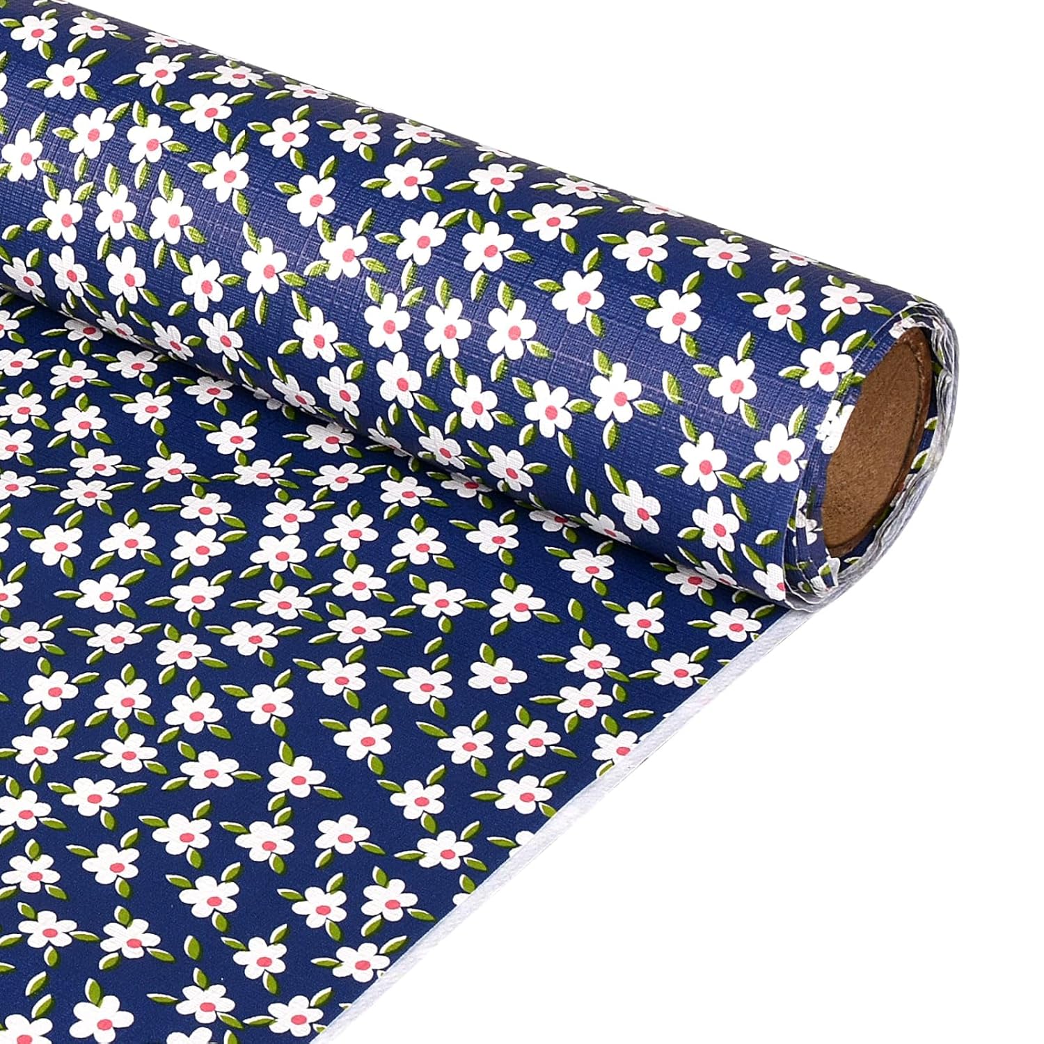 Waterproof, Non-Slip, PVC Mat for Kitchen, Dining, and Living Room – Durable, Easy-to-Clean Table Protector & Shelf Liner (Blue Printed, 3 Meters)