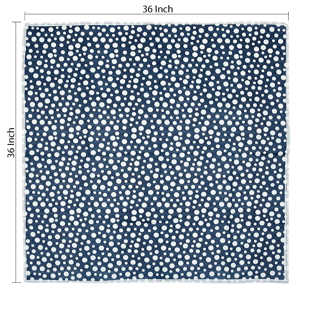 100% PVC Water Proof, Dust and Heat Proof Reversible Bed Server/Food Mat 36x36 Inches Pack of 1 (Blue/White)