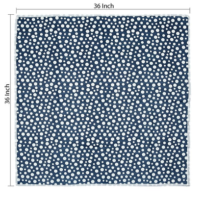 100% PVC Water Proof, Dust and Heat Proof Reversible Bed Server/Food Mat 36x36 Inches Pack of 1 (Blue/White)
