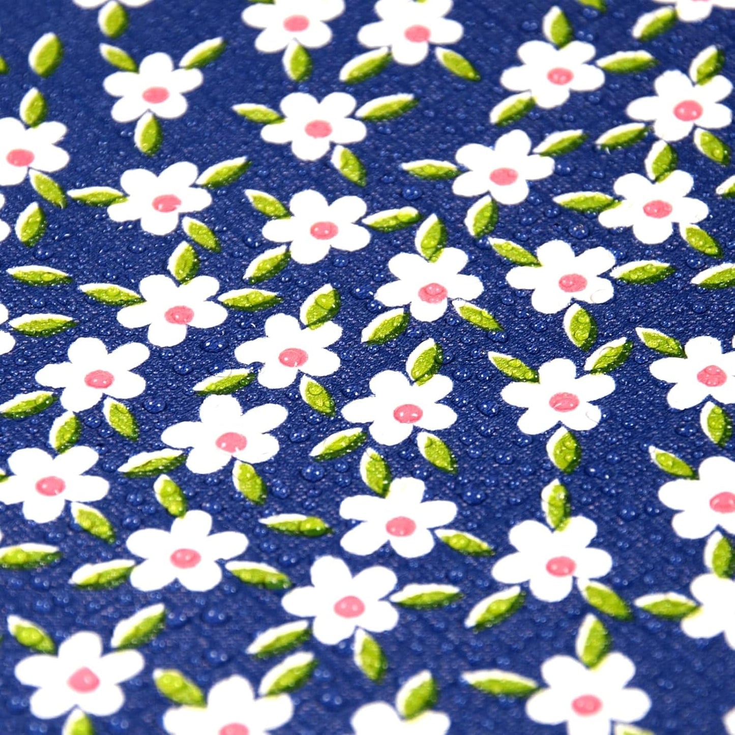 Waterproof, Non-Slip, PVC Mat for Kitchen, Dining, and Living Room – Durable, Easy-to-Clean Table Protector & Shelf Liner (Blue Printed, 3 Meters)