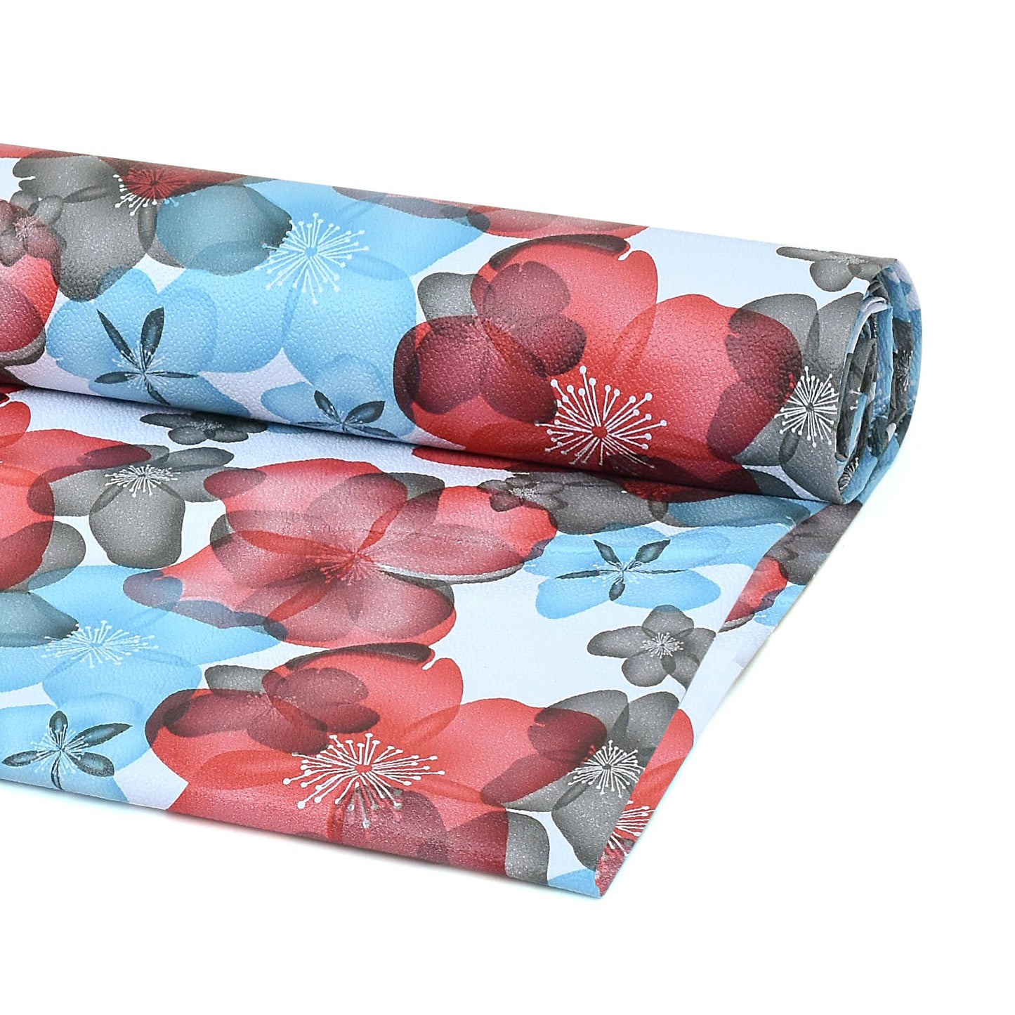 Waterproof Non-Slip Shelf Roll | PVC Mat for Kitchen, Dining, and Living Room – Durable, Easy-to-Clean Table Protector & Shelf Liner (Blue Orange Floral, 3 Meter)