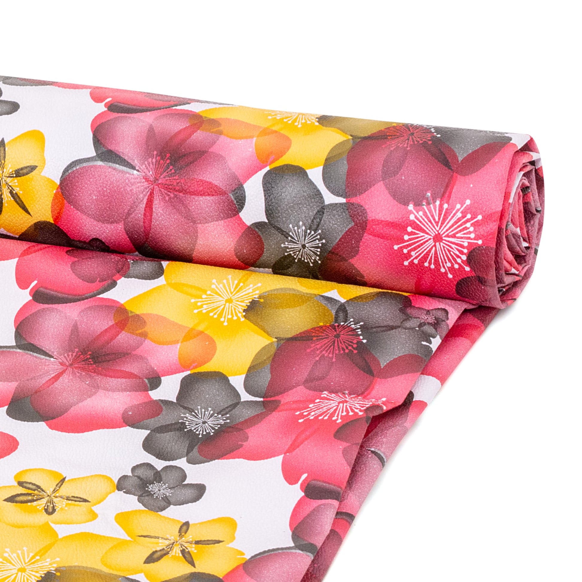 Waterproof Non-Slip Shelf Roll | PVC Mat for Kitchen, Dining, and Living Room – Durable, Easy-to-Clean Table Protector & Shelf Liner (Blue Orange Floral, 3 Meter)
