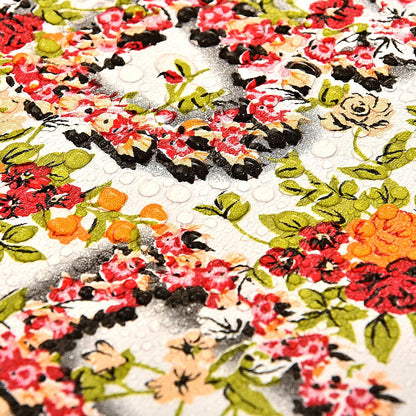 Dining Table Cover, PVC Waterproof Tablecloth, Floral Print Design, Rectangular, 54x78 Inches, 6 Seater, Anti Slip Table Mat (Alfa Bet, 54x78 Inches)