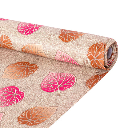 100% Water Proof Flower Design Printed Wardrobe Kitchen Drawer Shelf Mat | Cabinet Shelf Mat | Flower Design with PVC Material (White, 3 Mtr)