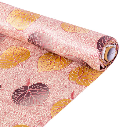 100% Water Proof Flower Design Printed Wardrobe Kitchen Drawer Shelf Mat | Cabinet Shelf Mat | Flower Design with PVC Material (White, 3 Mtr)