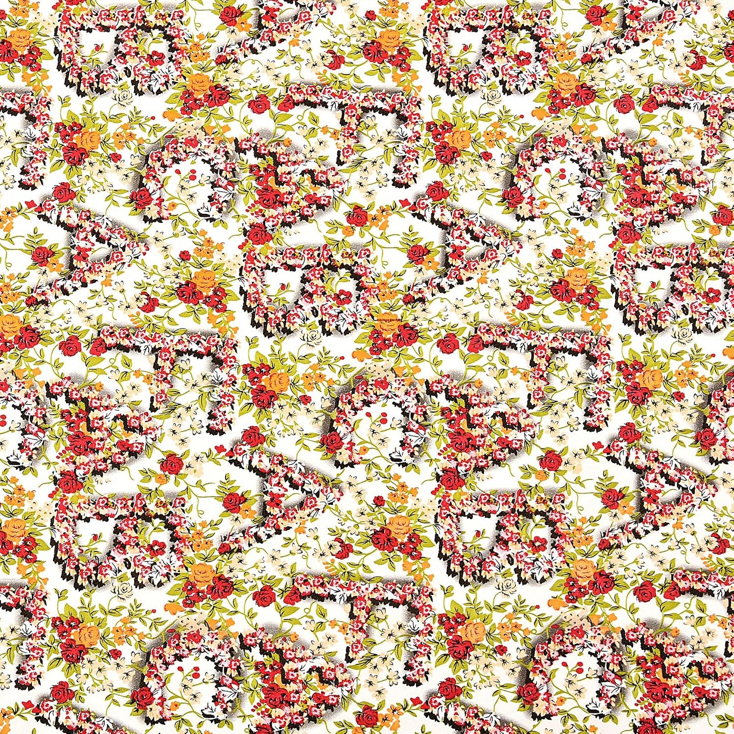 Dining Table Cover, PVC Waterproof Tablecloth, Floral Print Design, Rectangular, 54x78 Inches, 6 Seater, Anti Slip Table Mat (Alfa Bet, 54x78 Inches)