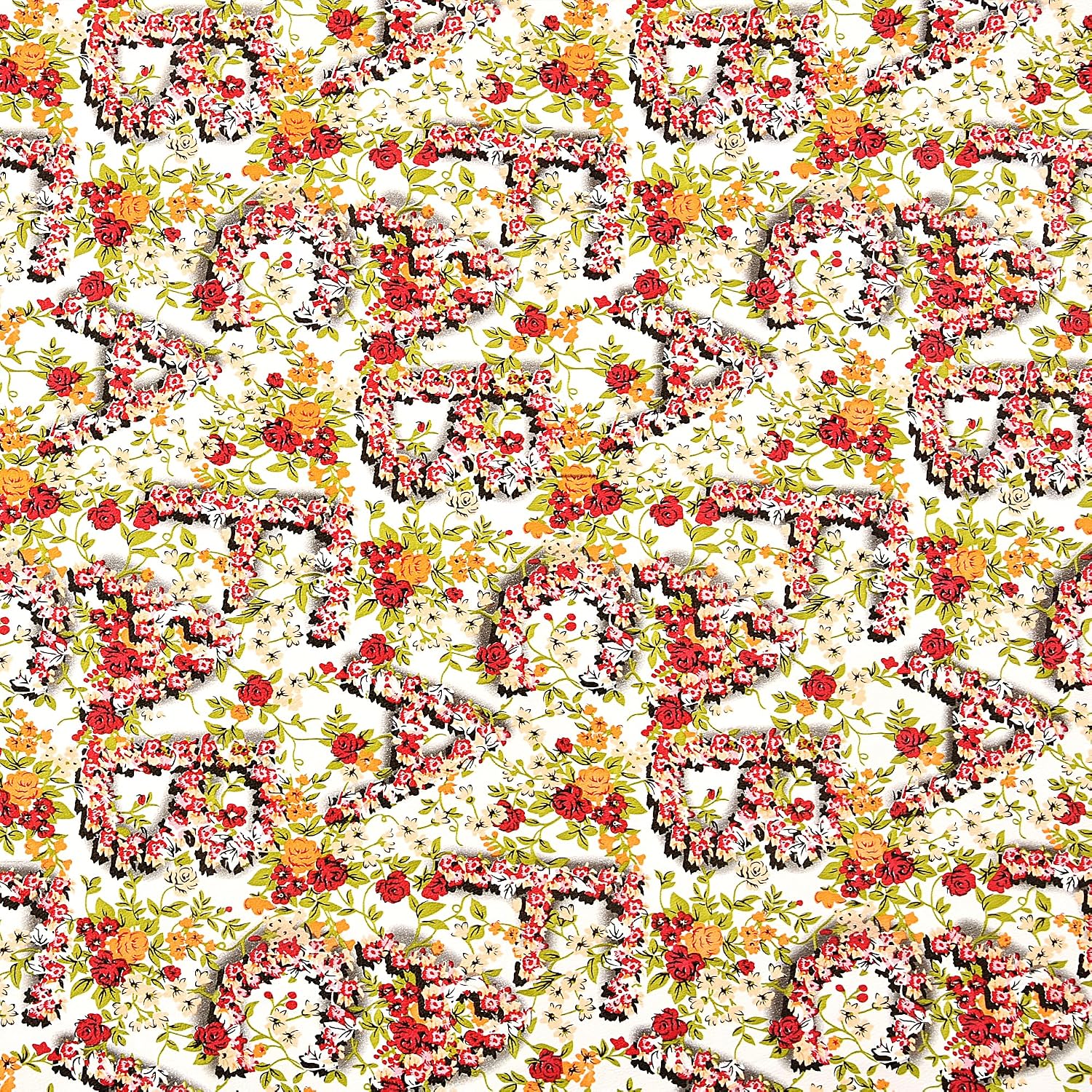 Dining Table Cover, PVC Waterproof Tablecloth, Floral Print Design, Rectangular, 54x78 Inches, 6 Seater, Anti Slip Table Mat (Alfa Bet, 54x78 Inches)