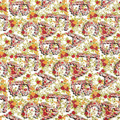 Dining Table Cover, PVC Waterproof Tablecloth, Floral Print Design, Rectangular, 54x78 Inches, 6 Seater, Anti Slip Table Mat (Alfa Bet, 54x78 Inches)